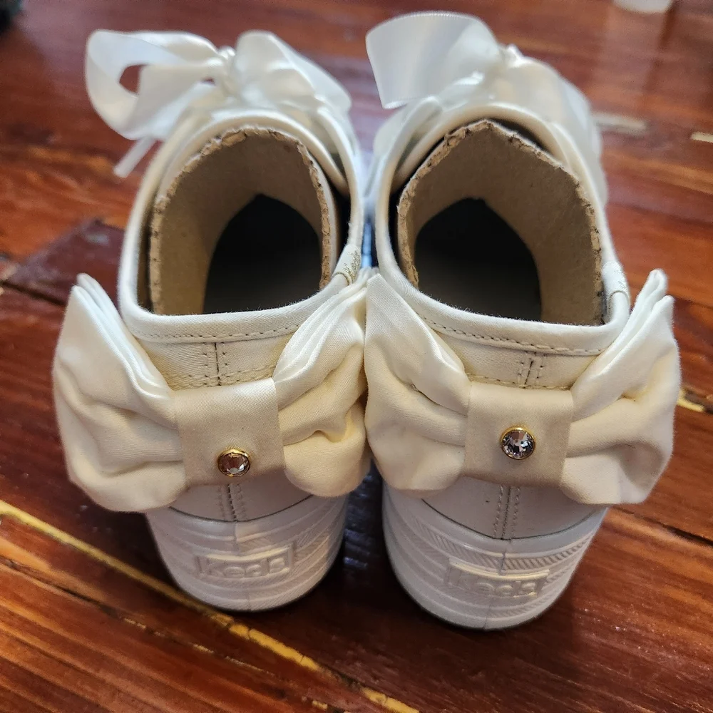 Keds Sneakers - White Bow Back Satin Laces - Picture 2 of 3